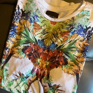 Men’s printed Zara t shirt white size small
